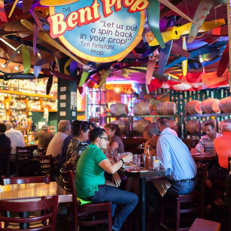 Busy interior of Sharp's Roadhouse