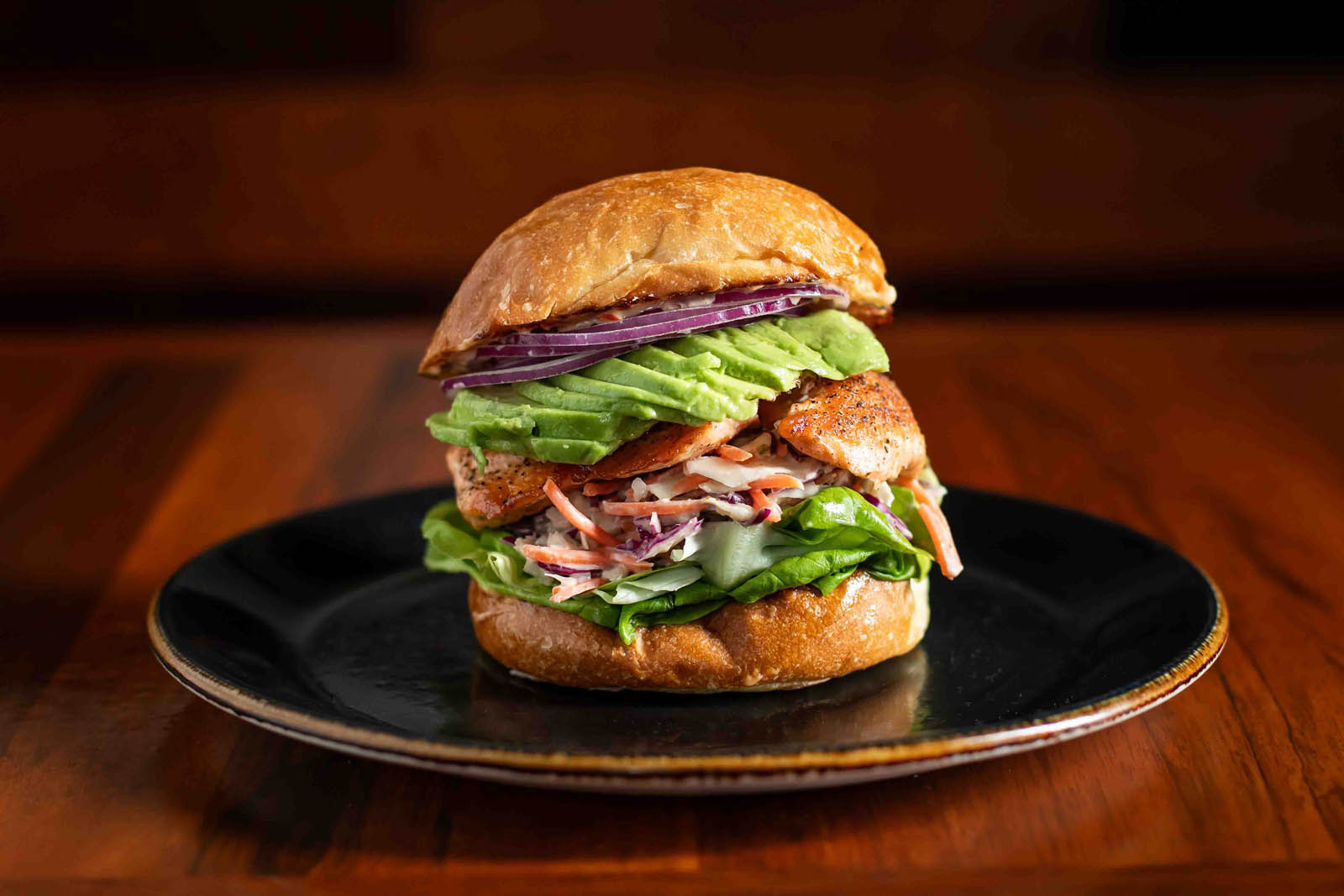 King Salmon Avocado Hamburg