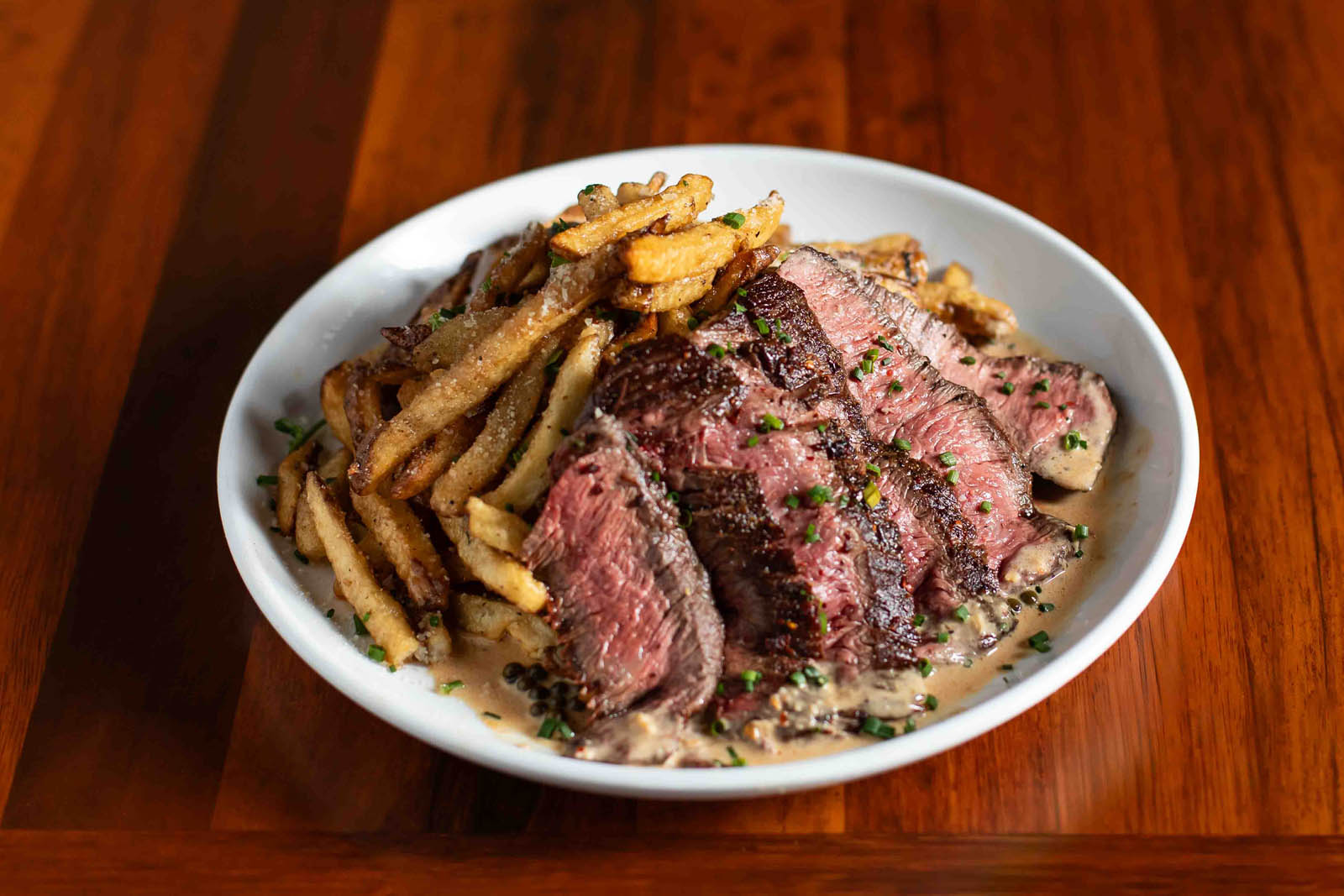 Seared Steak And Chips