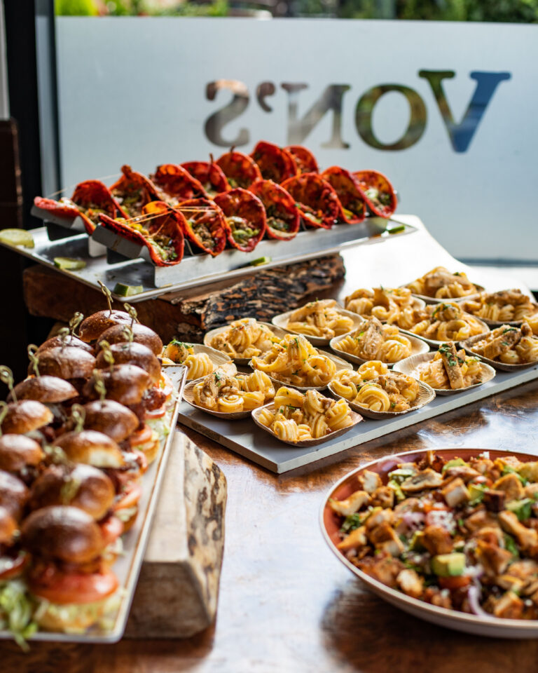 Banquet Food at Von's 1000 Spirits. Photo by Anne Marie Zarba